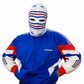 Adidas Balaclava White - Blue - Red