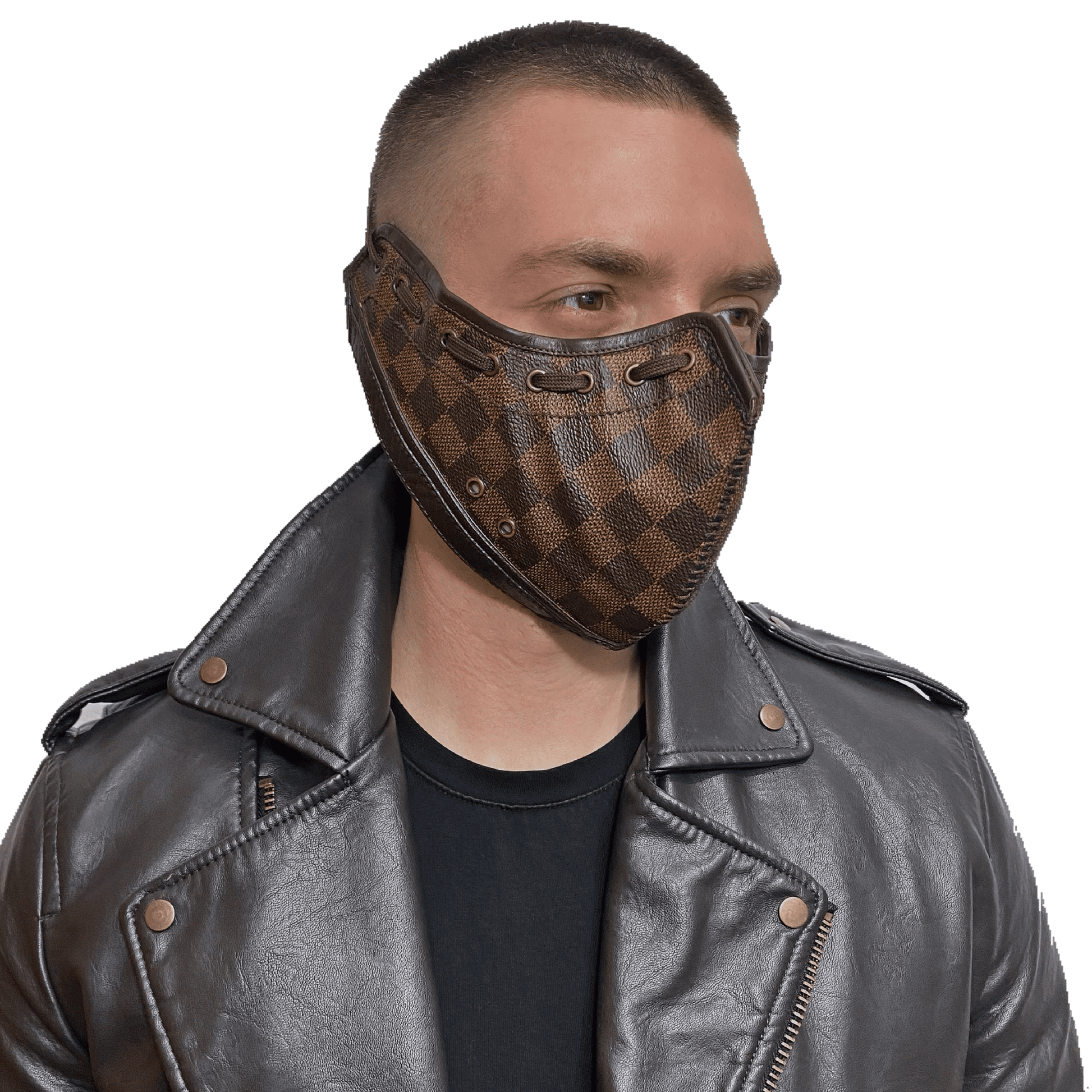 Lv Leather Fancy Face Mask N95