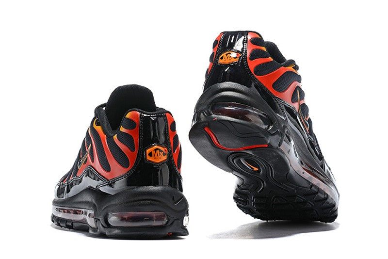 Nike air max 97 plus black shock orange best sale