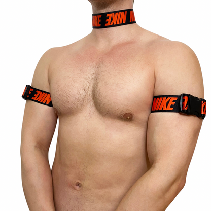 Nike Air Max ORANGE Choker and Arm Bands Set